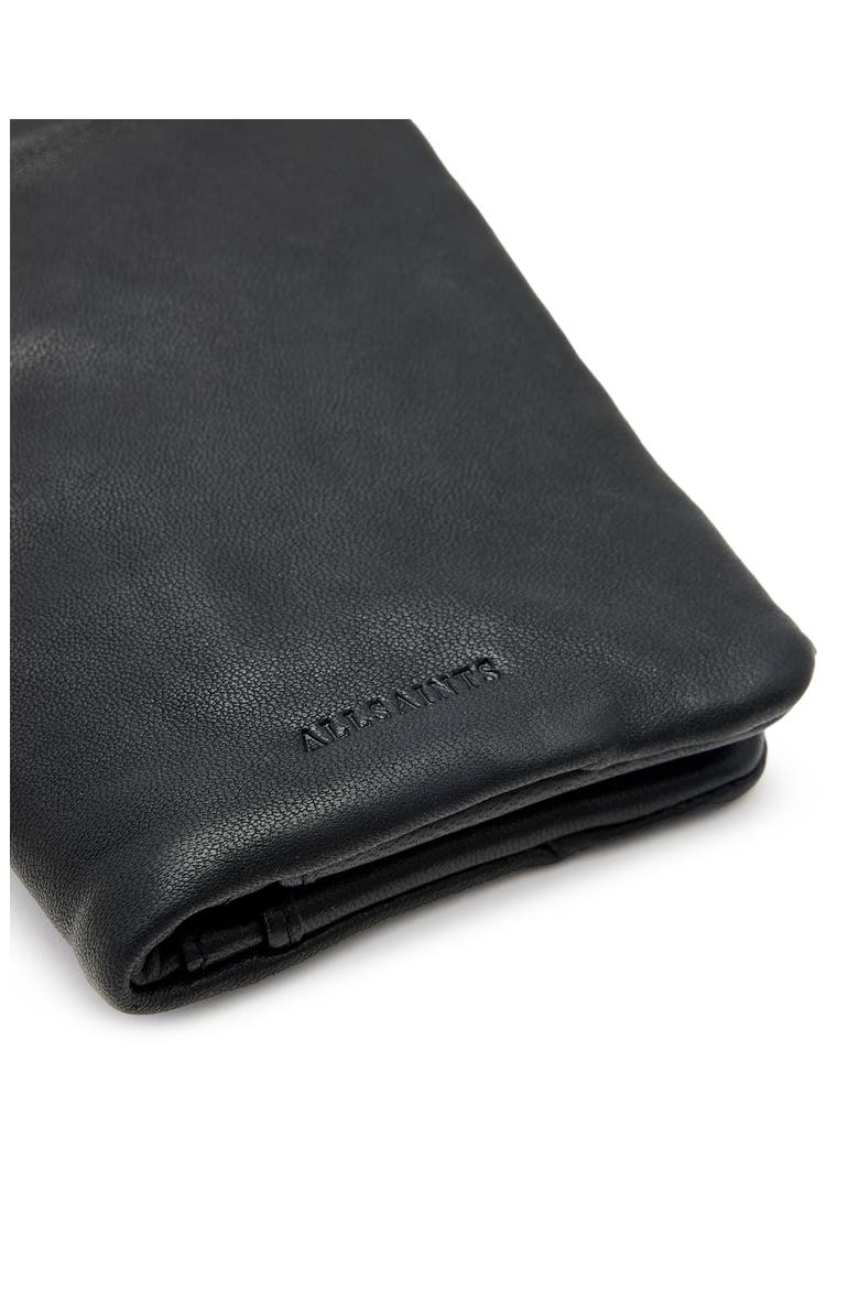Bartlett Leather Lanyard Card Case, Alternate, color, BLACK