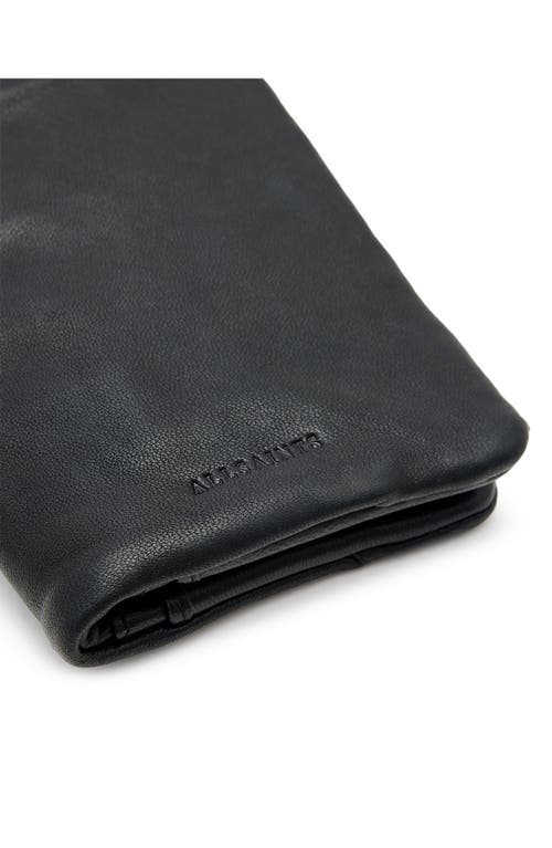 ALLSAINTS ALLSAINTS BARTLETT LEATHER LANYARD CARD CASE