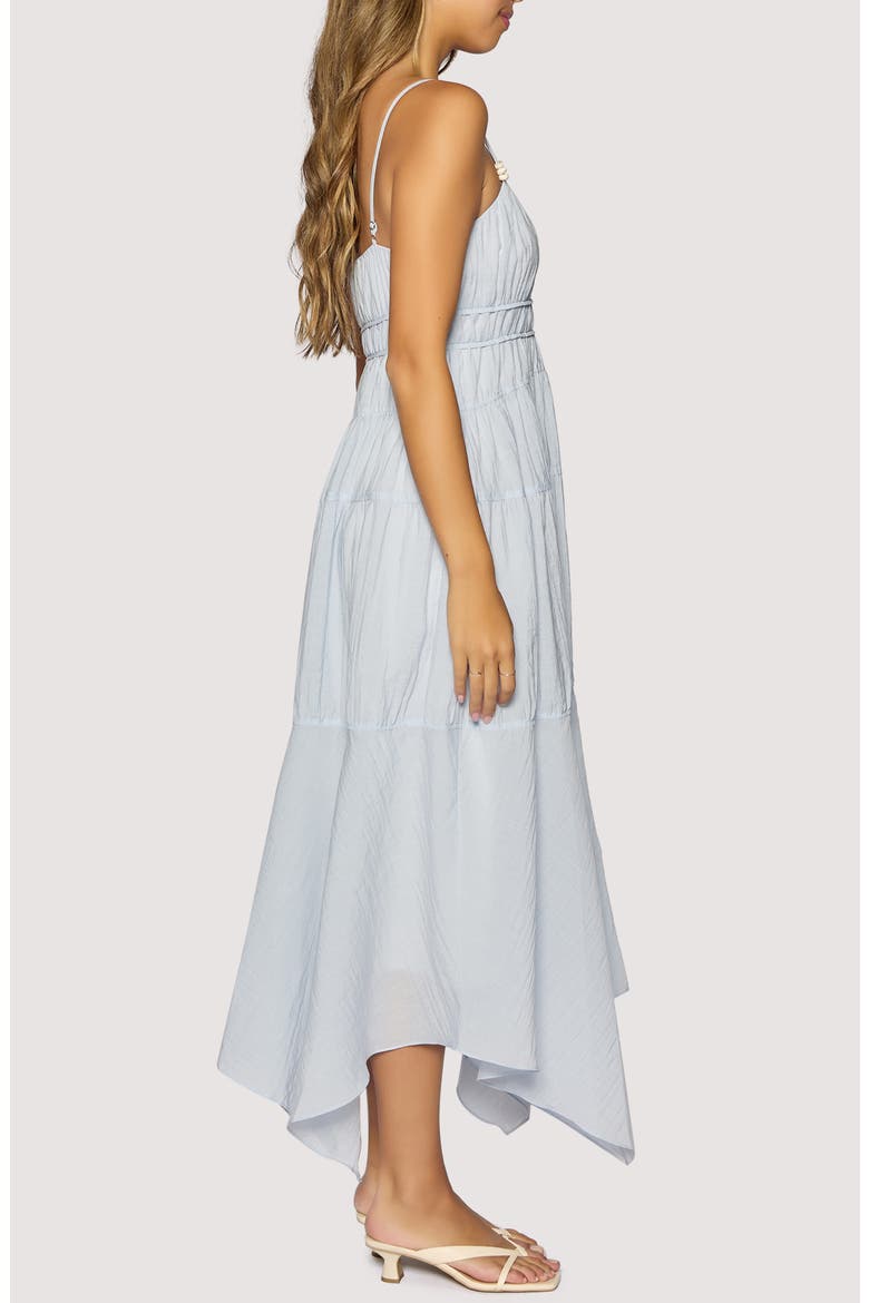 Oasis Handkerchief Hem Maxi Dress, Alternate, color, LIGHT BLUE
