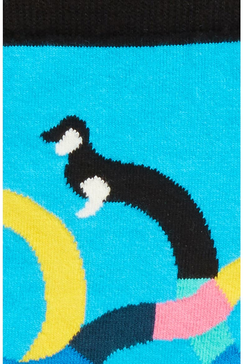 Wiener Dog Crew Socks, Alternate, color, BLUE MULTI