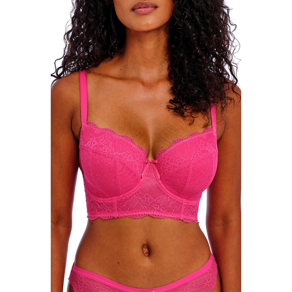 Freya Fancies Full Figure Longline Underwire Bra in Hot Pink  product