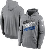Nike Men's Nike Heather Charcoal Jacksonville Jaguars vs. Buffalo Bills 2023 London Game Pullover Hoodie