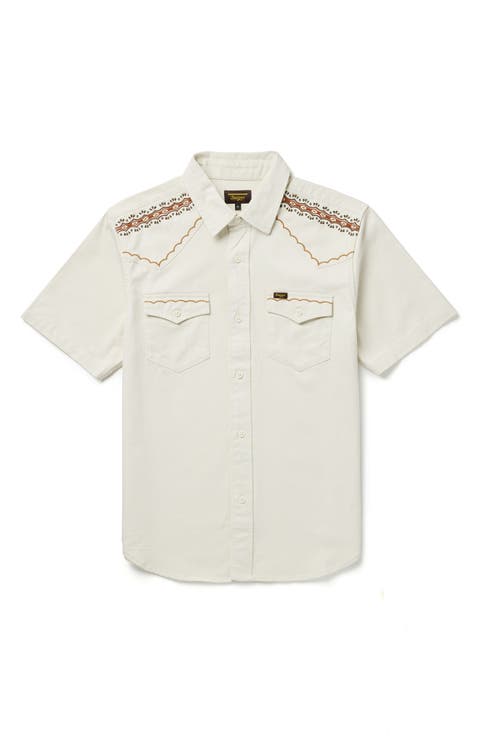 Amarillo Short Sleeve Cotton Twill Button-Up Shirt