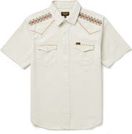 Seager Co Amarillo Short Sleeve Cotton Twill Button-Up Shirt