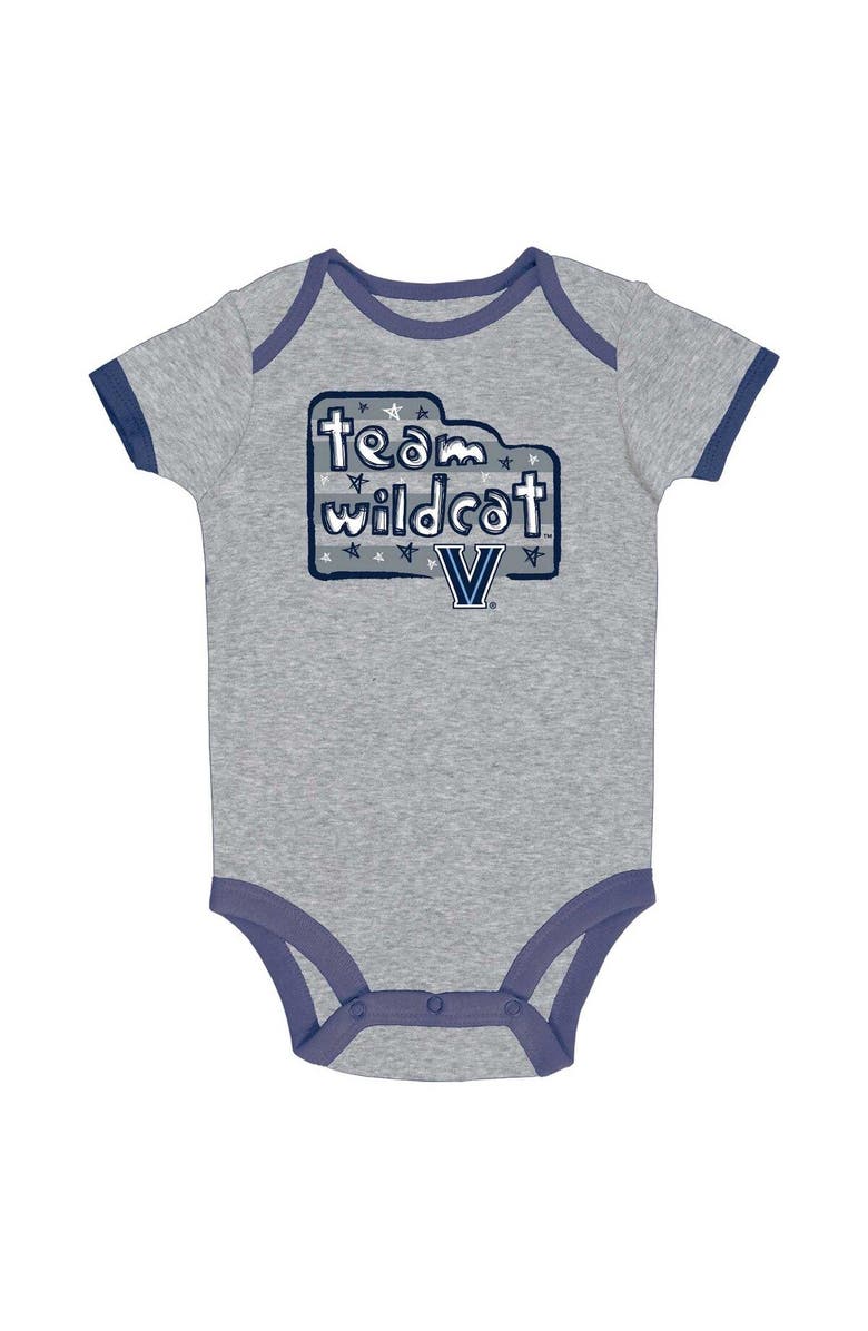 Champion Infant Champion Navy/Gray/White Villanova Wildcats 3-Pack Bodysuit Set, Alternate, color, Navy