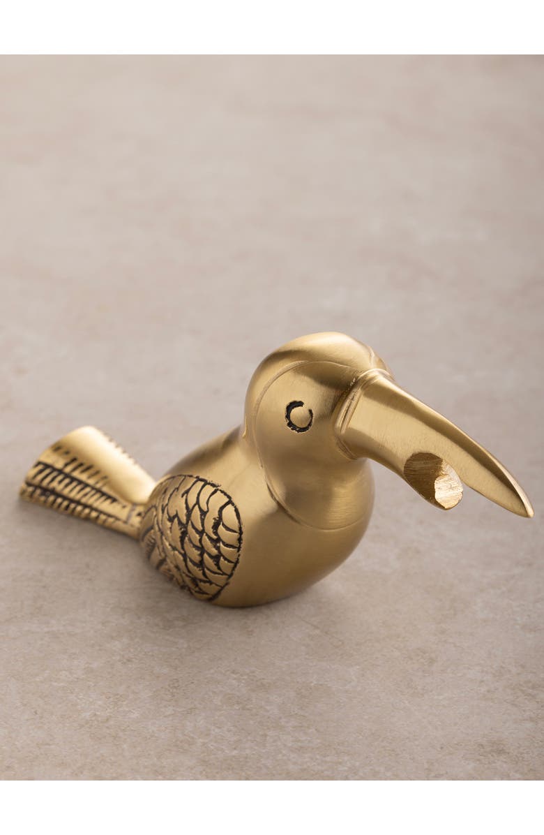 GAURI KOHLI Goldie Bottle Opener, Main, color, Gold