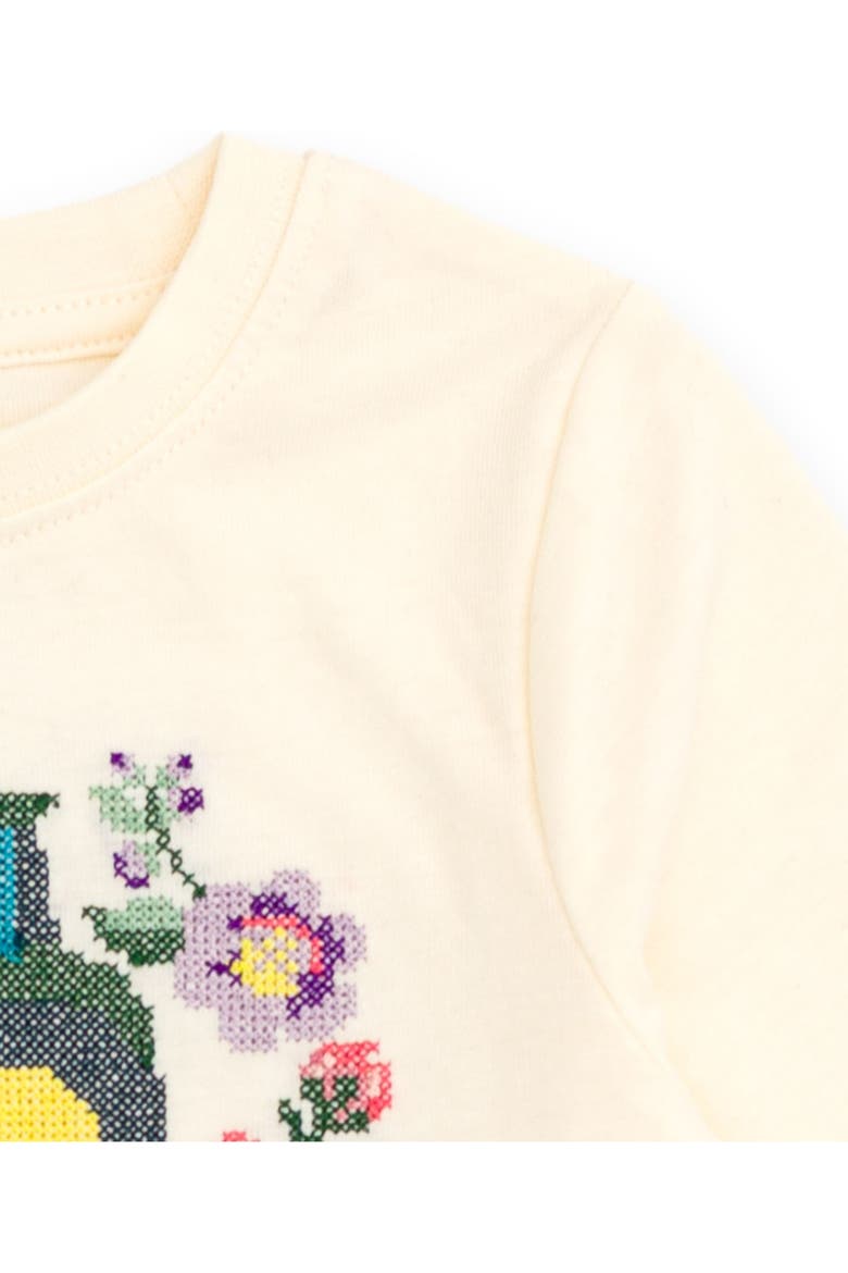 Girls' Long Sleeve T-Shirt, Alternate, color, Classic Cream