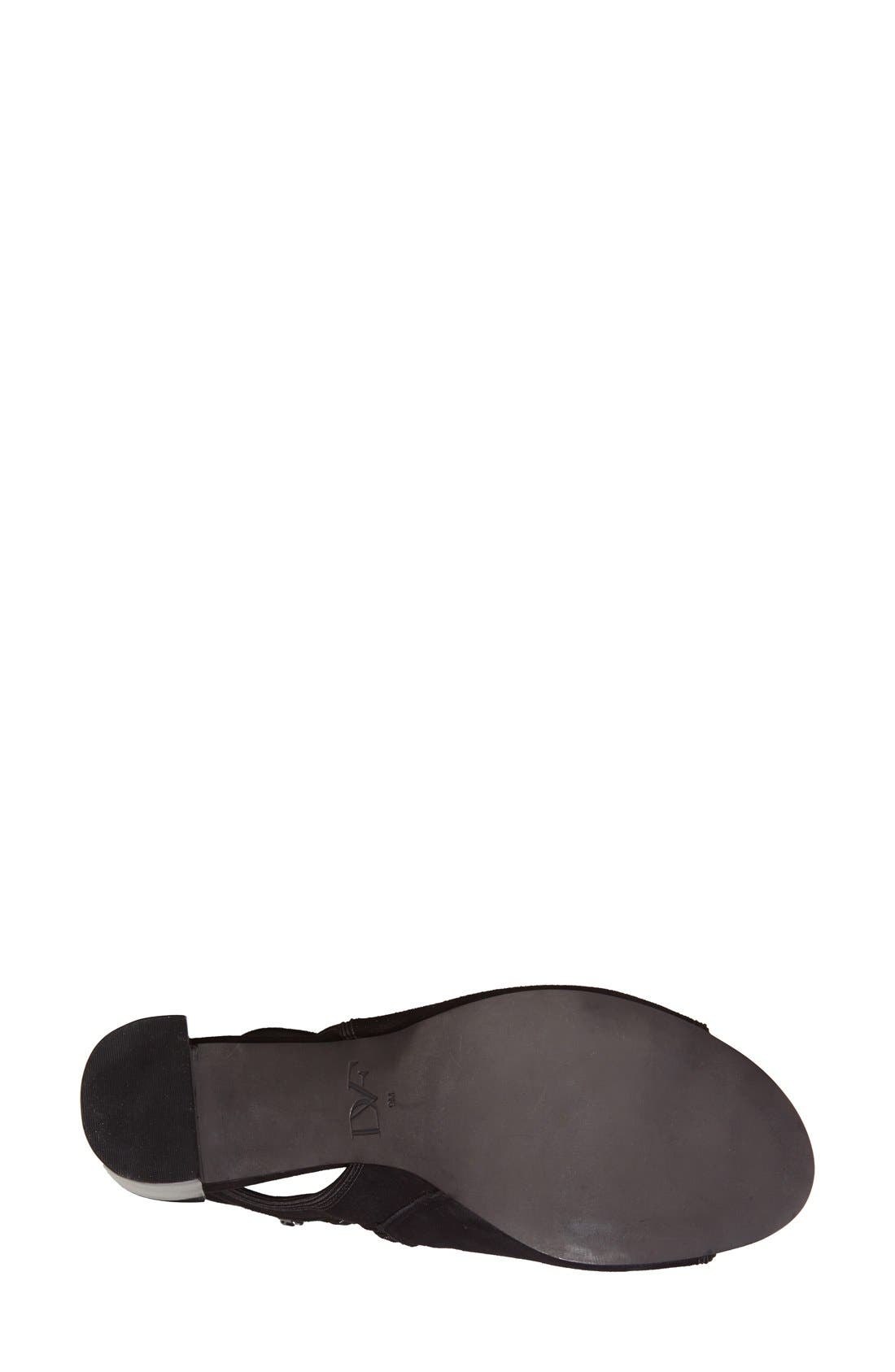 'Panina' Peep Toe Stretch Suede Bootie, Alternate, color, BLACK STRETCH SUEDE