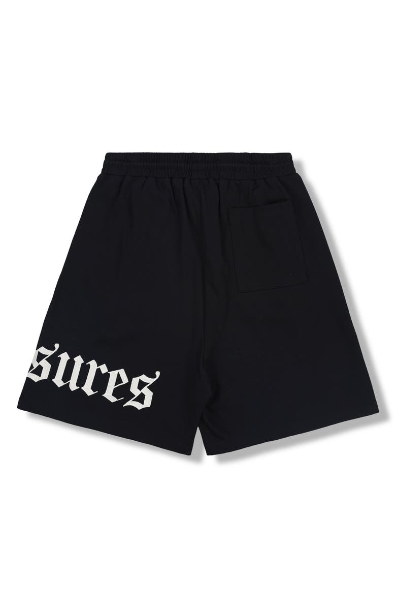 PLEASURES OE Wide Knit Drawstring Shorts, Alternate, color, 
