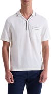 Bugatchi Tipped Cotton & Silk Pocket Polo Sweater