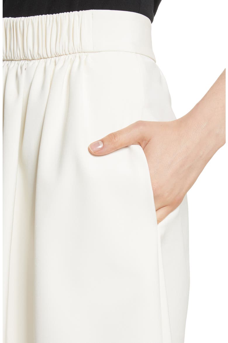 Stretch Faille Full Midi Skirt, Alternate, color, IVORY