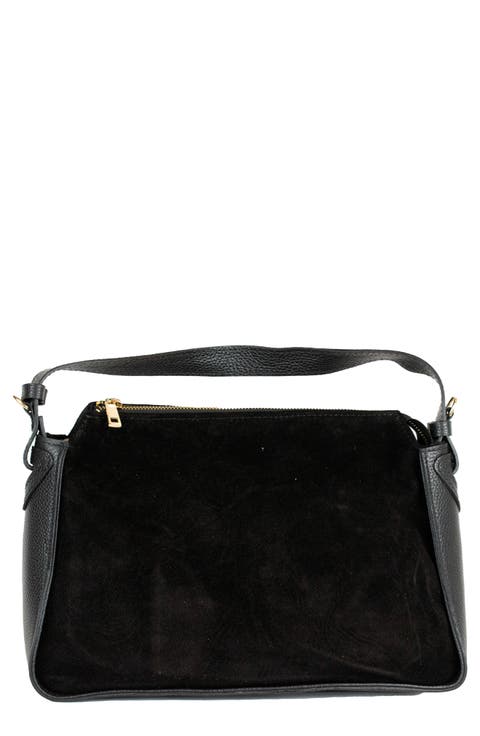 Talia Suede Shoulder Bag