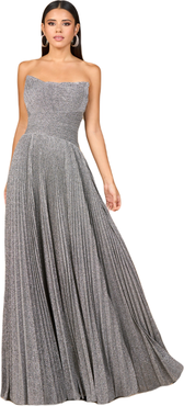 LARA New York Flowing Pleated, Strapless Dress