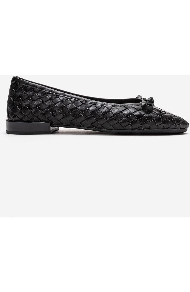 Forever & Always Shoes Garen Leather Ballet Flat, Alternate, color, Black