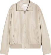 FRAME Leather Bomber Jacket