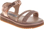 Badgley Mischka Collection Kids' Metallic Platform Sandal