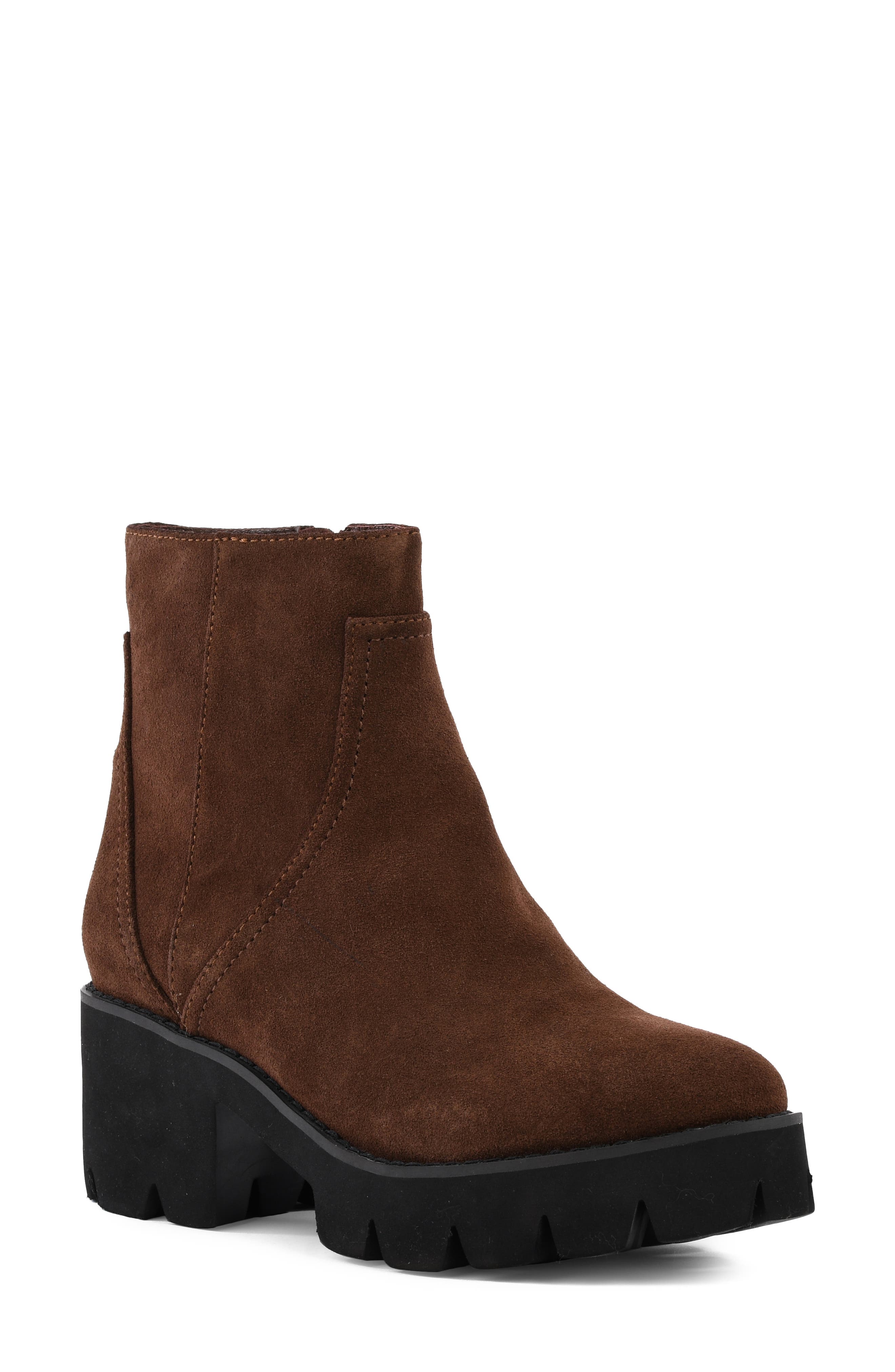 Engaging Platform Bootie, Main, color, CHOCOLATE