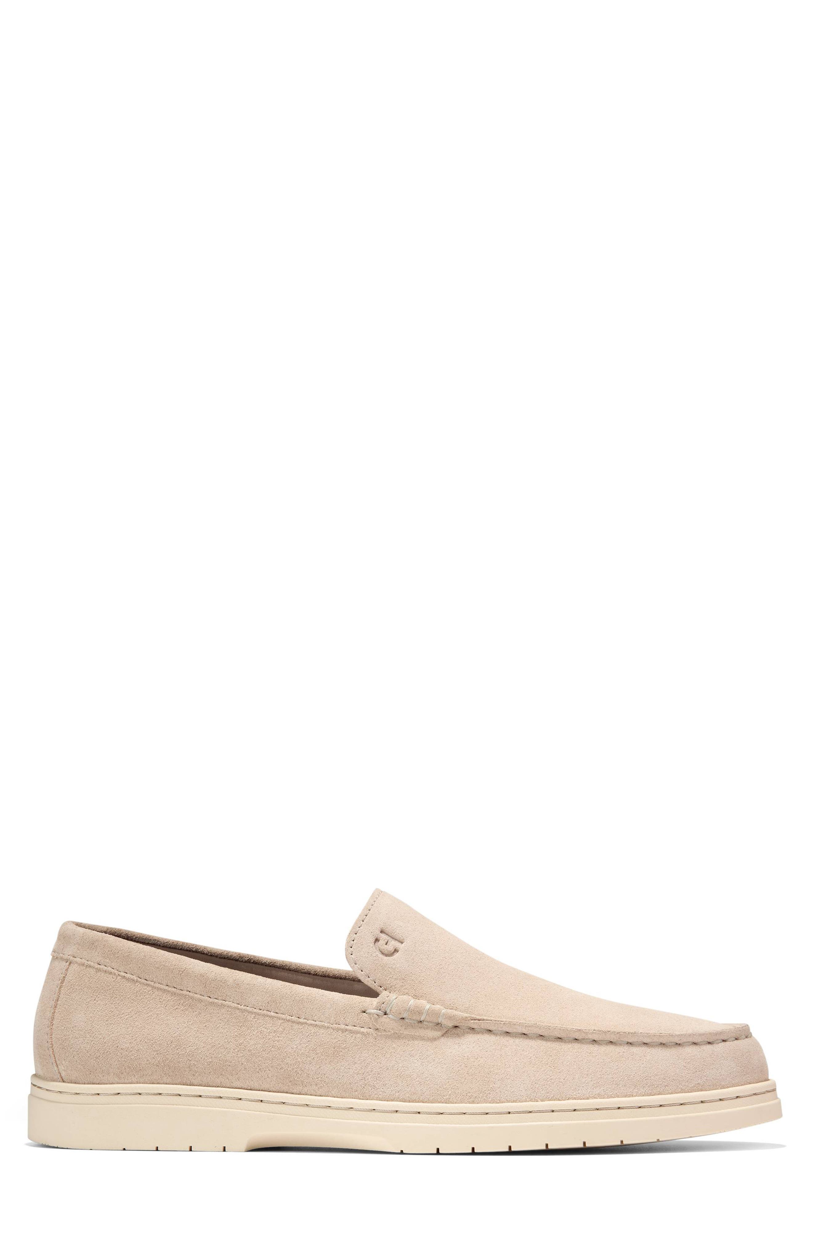 Greenwich Grand Venetian Loafer, Alternate, color, OXFORD TAN SUEDE / IVORY