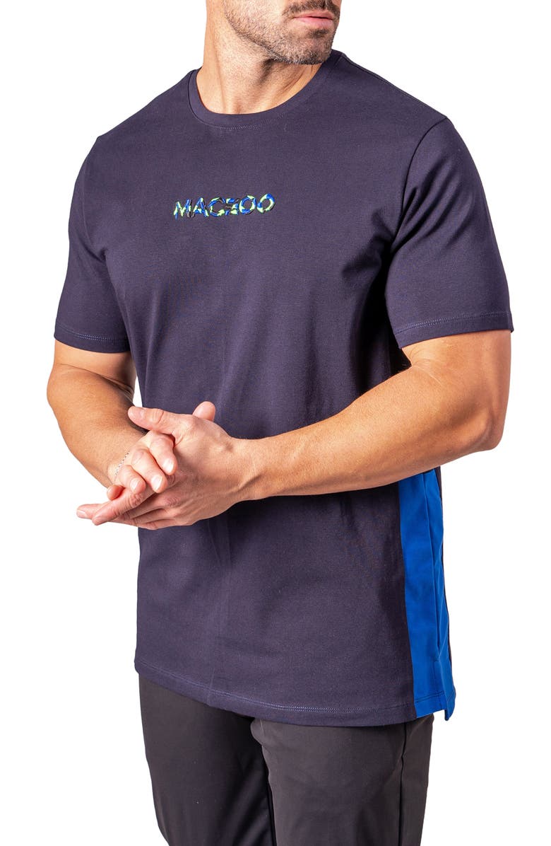 Maceoo Resistance Embroidered T-Shirt, Alternate, color, Blue