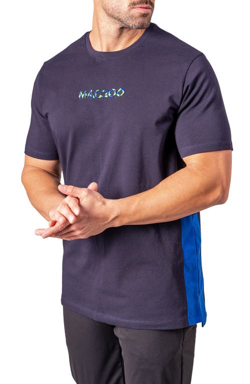 Maceoo Resistance Embroidered T-shirt In Blue