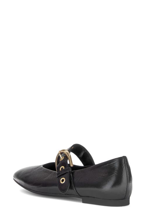 Gabor Buckle Mary Jane Flat In Black