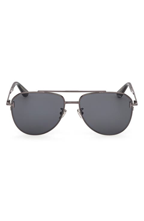 59mm Aviator Sunglasses