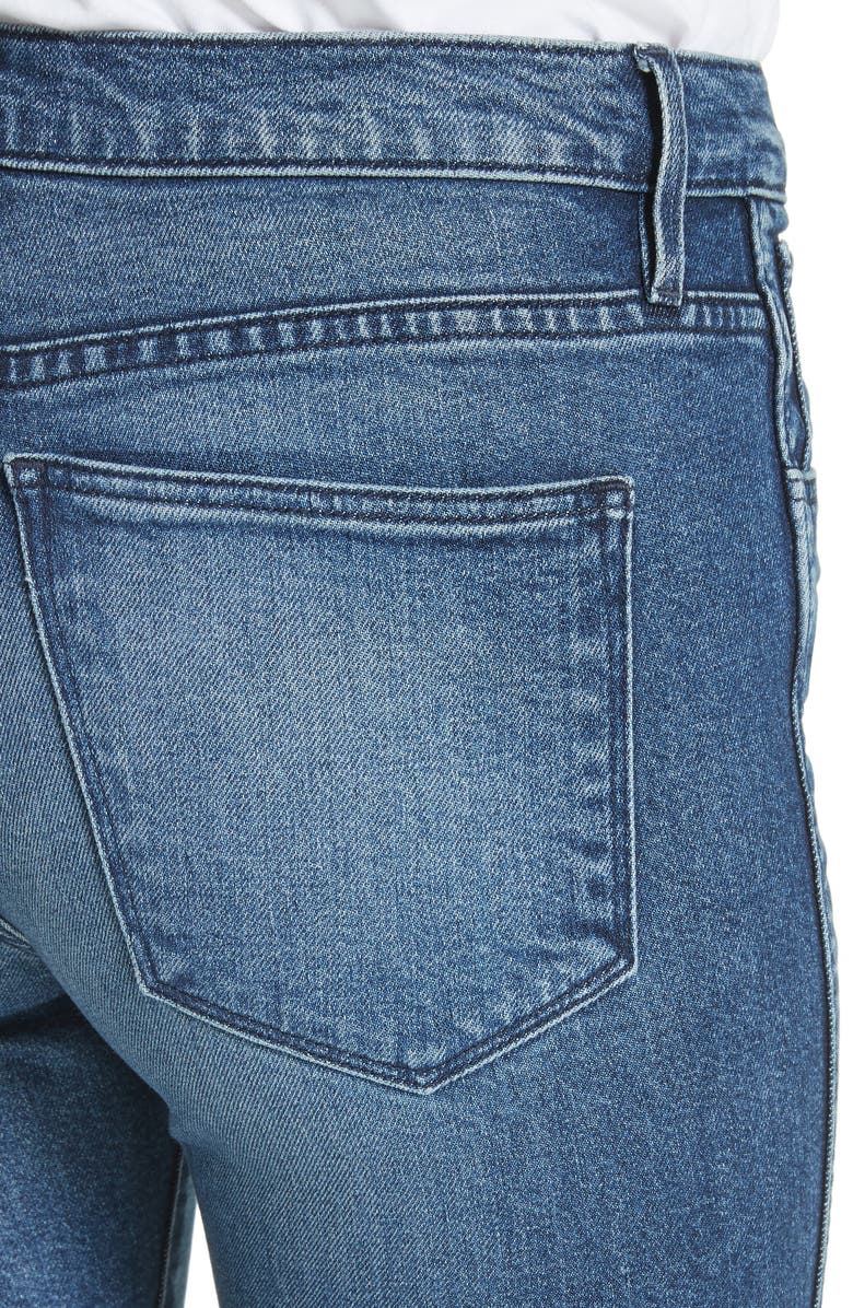 3x1 NYC W3 Distressed Hem Crop Straight Leg Jeans, Alternate, color, 