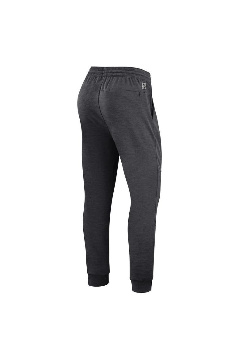 Men's Fanatics Branded Heather Charcoal Boston Bruins Authentic Pro Road Jogger Sweatpants, Alternate, color, Heather Charcoal