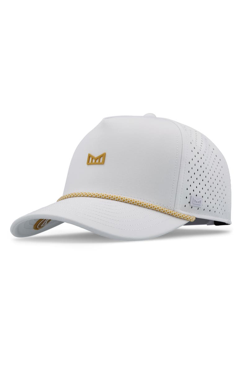 Melin Odysea Hydro Performance Snapback Hat, Main, color, White Gum
