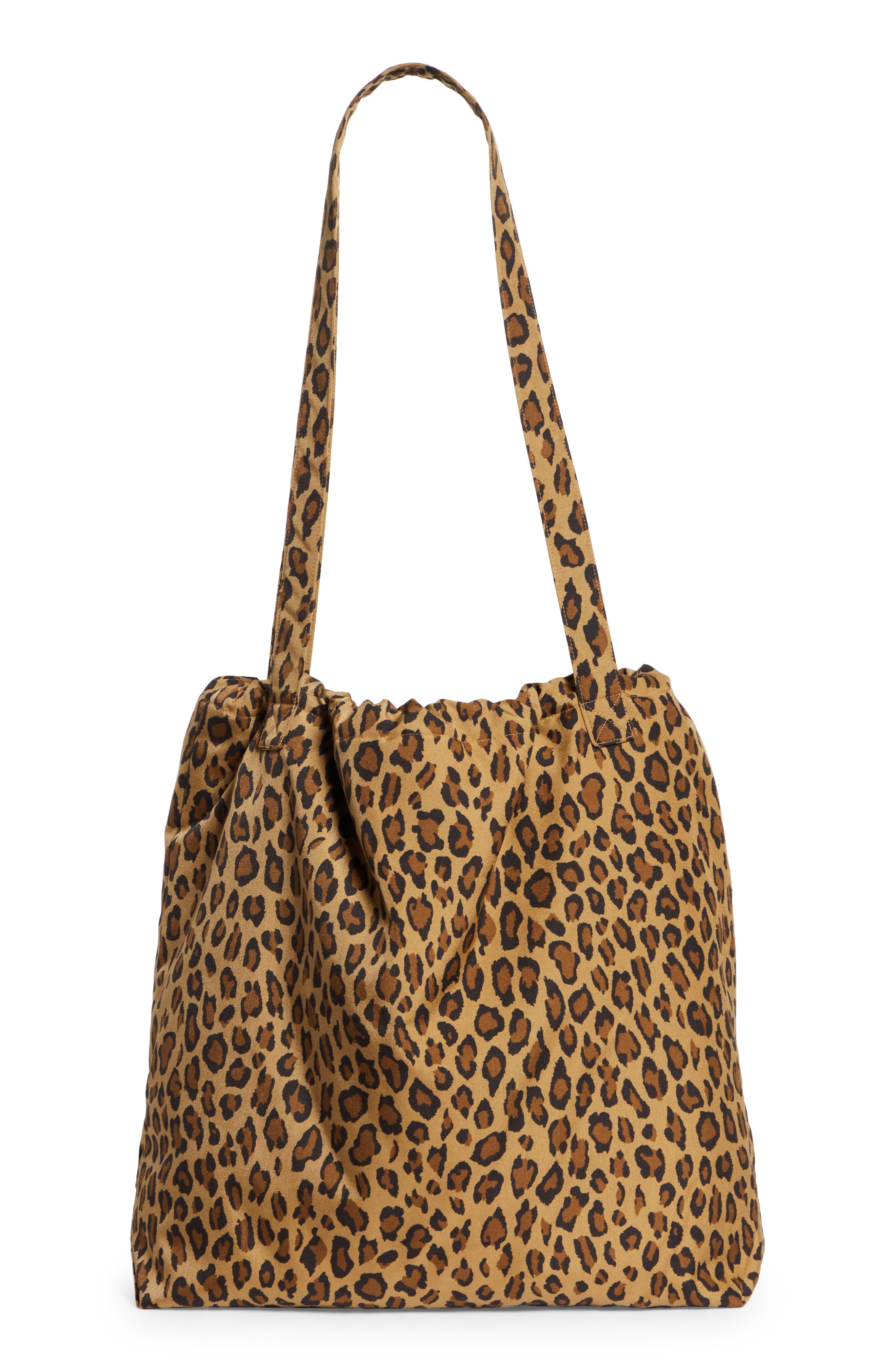 R13 Oversize Leopard Print Tote, Alternate, color, 