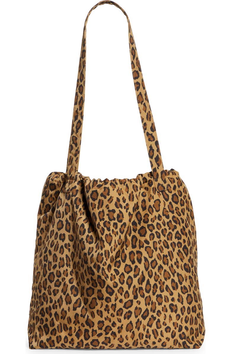 R13 Oversize Leopard Print Tote, Alternate, color,