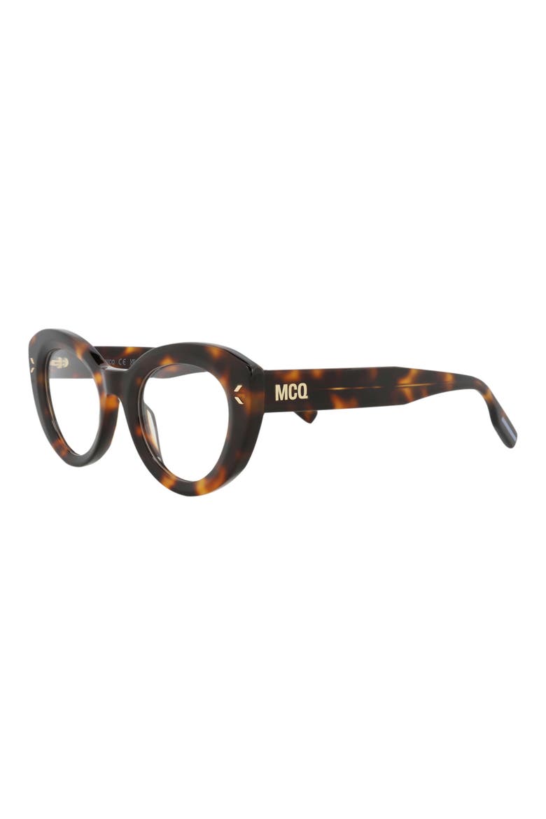 48mm Cat Eye Optical Glasses, Alternate, color, HAVANA HAVANA TRANSPARENT