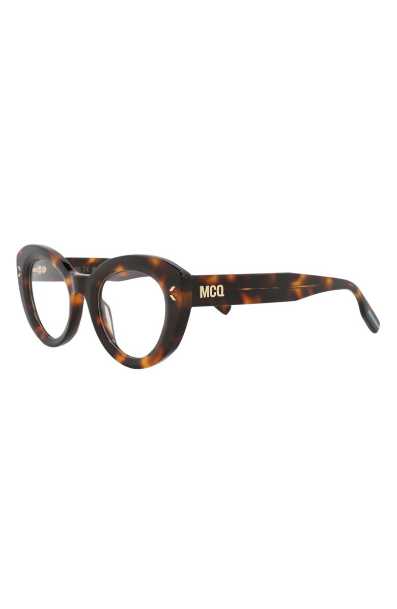 McQueen 48mm Cat Eye Optical Glasses, Alternate, color,
