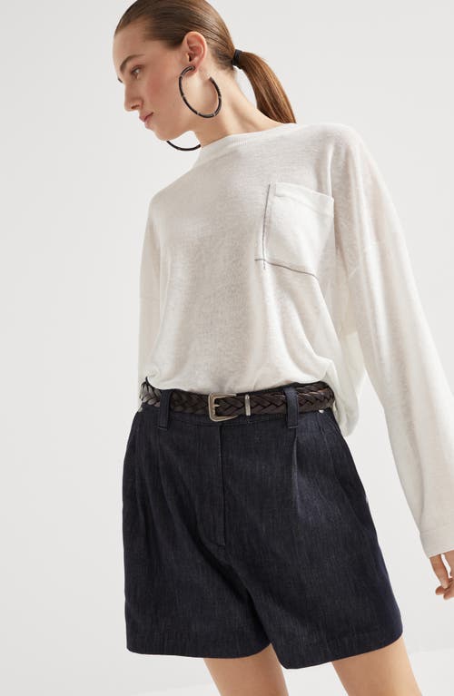 Brunello Cucinelli Sweater With Monili In White