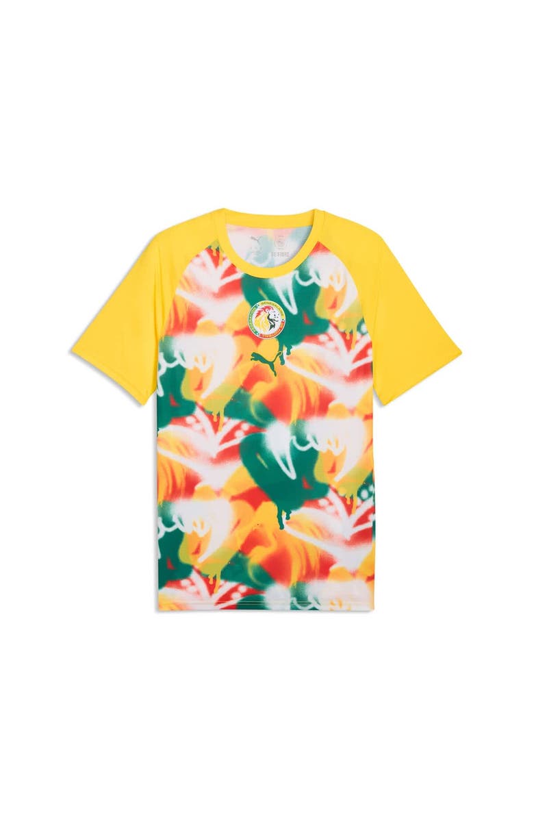 PUMA Men's Puma Yellow Senegal National Team Pre-Match Jersey, Alternate, color, Yellow