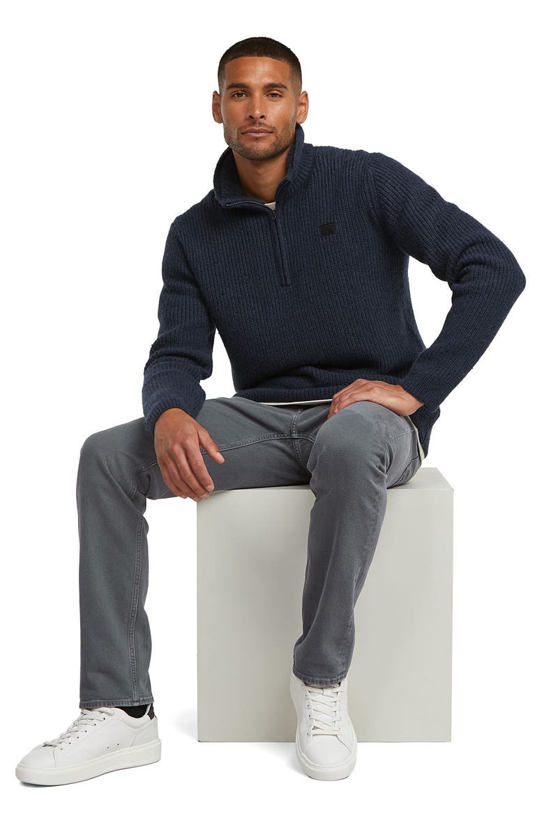 Mosa Straight Leg Flat Front Chinos, Alternate, color, INDIA INK/ FOLKSTONE GRAY