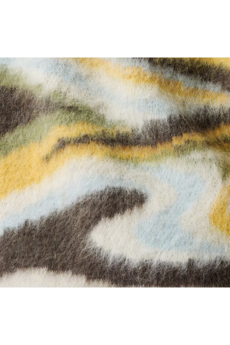 Marble Alpaca Vest, Alternate, color, Marbled Green Multicolor