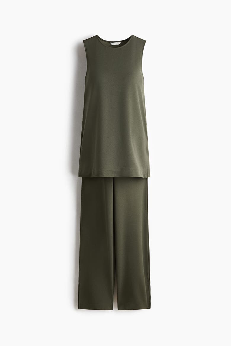 Mama 2-piece Jersey Set, Alternate, color, Khaki green