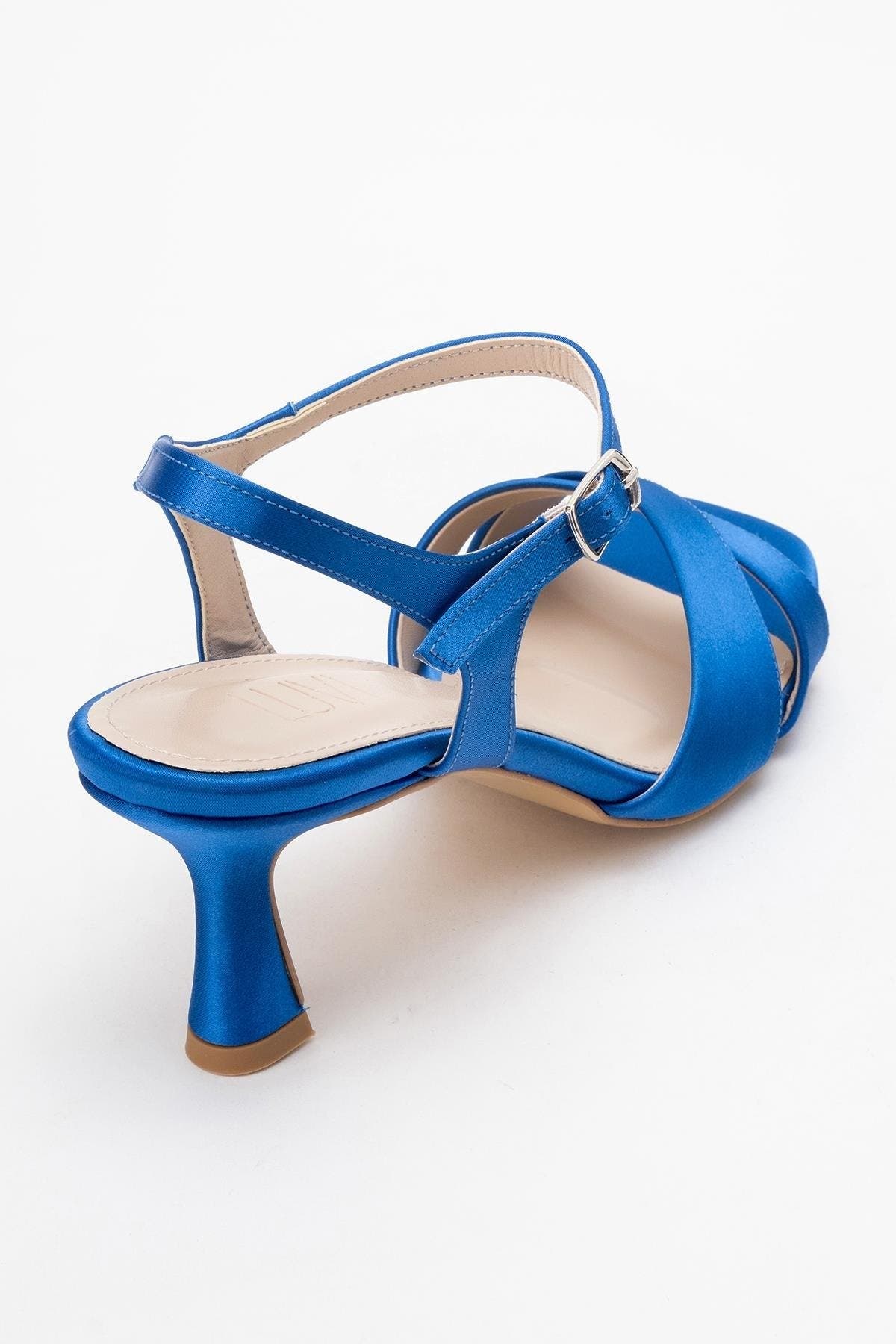 Melin Cross Strap Stiletto Sandal, Alternate, color, Sax Blue Satin