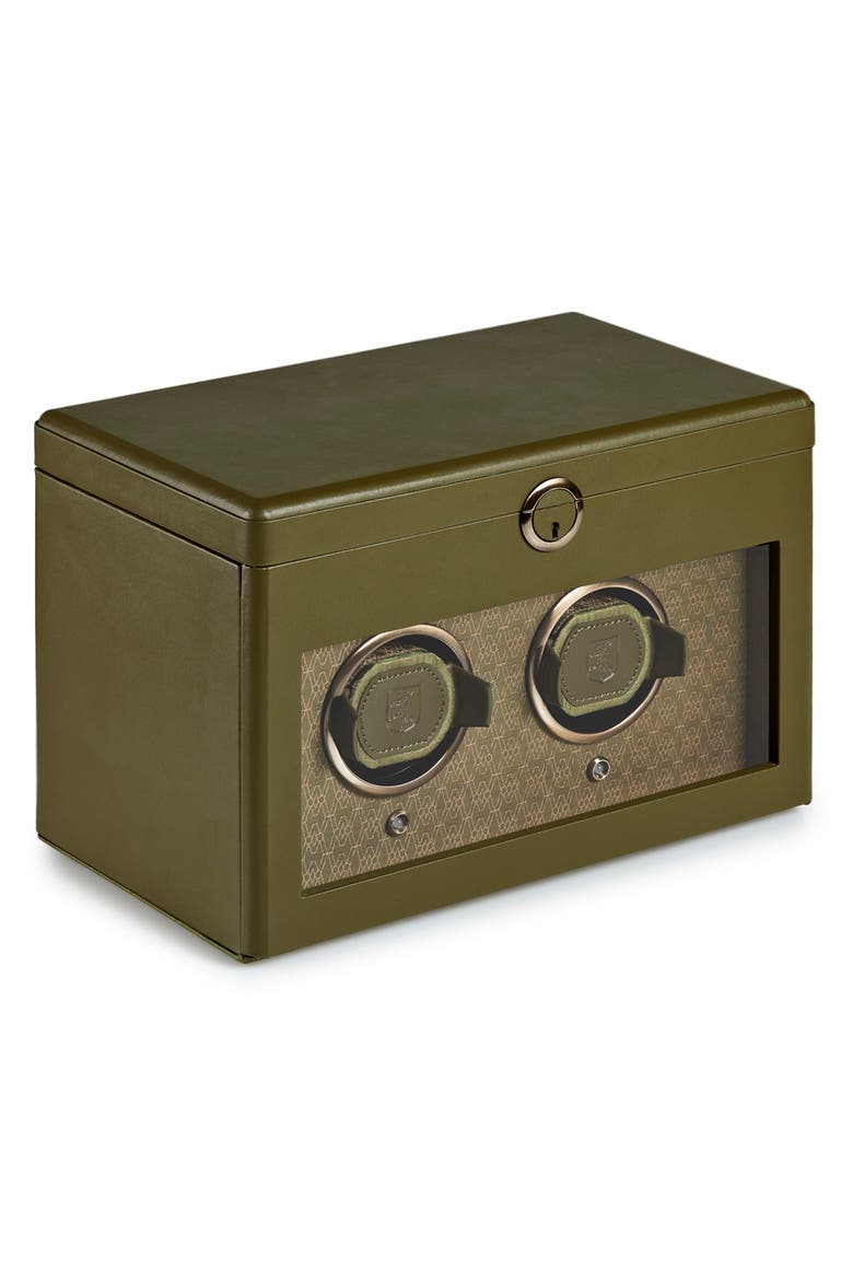 Earth Double Watch Winder, Alternate, color, Olive