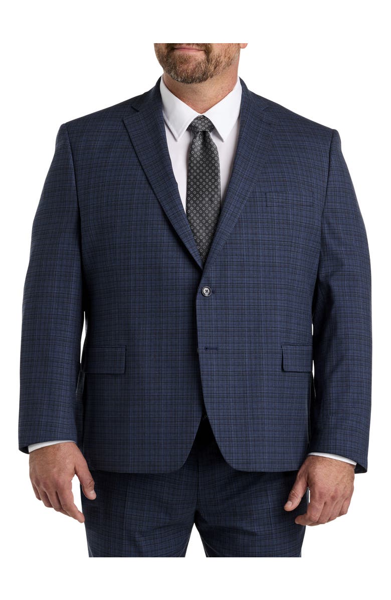 Michael Kors Big & Tall Check Patterned Suit Jacket, Main, color, 