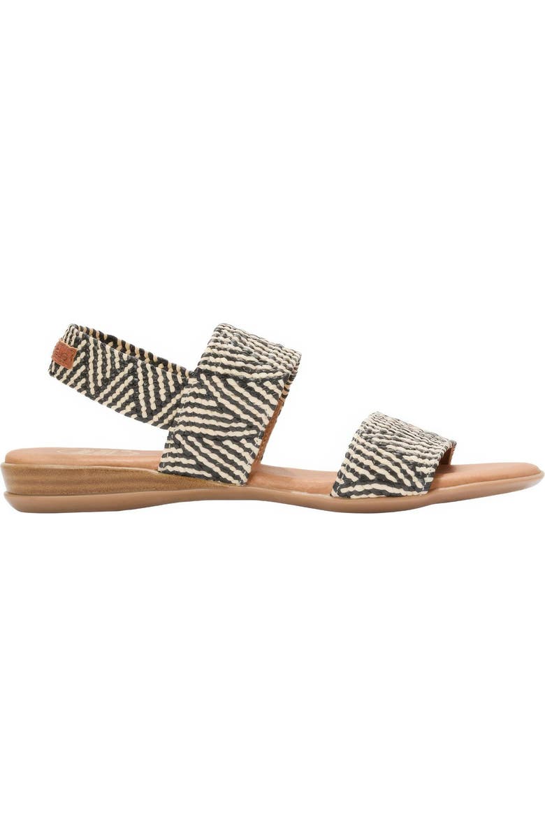 André Assous Nigella Woven Slingback Sandal, Main, color, Natural/ Black