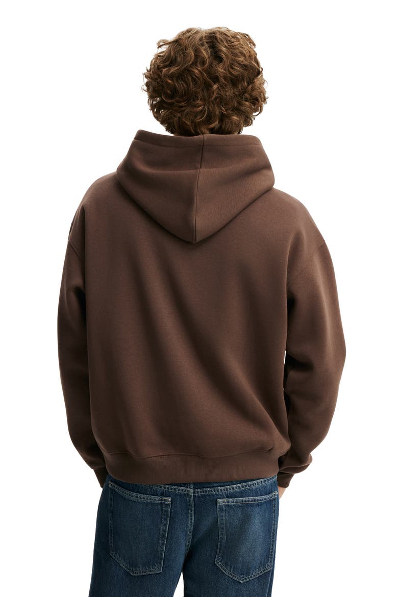 Men's Box Fit Hoodie, Alternate, color, Espresso