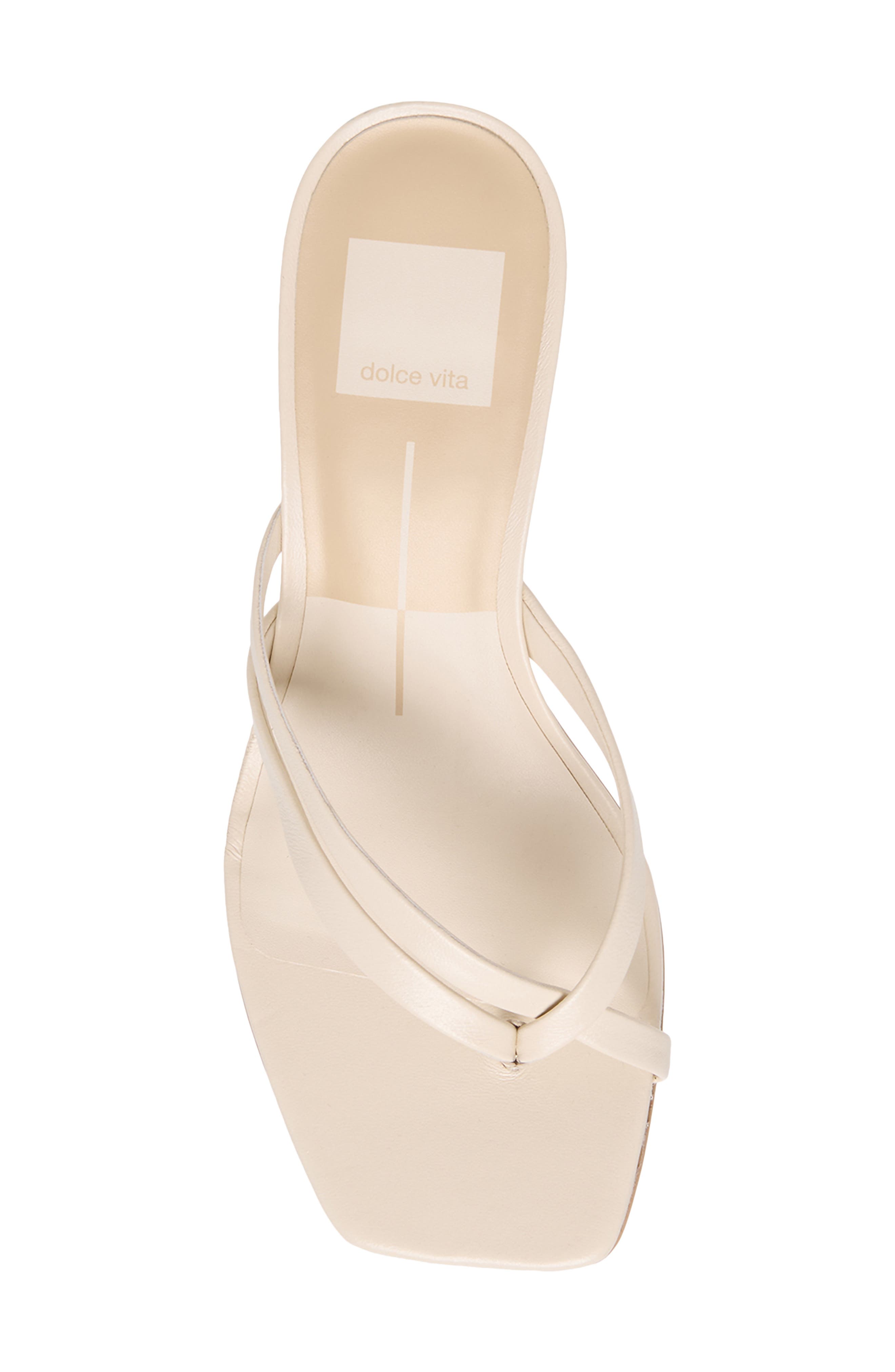 Gessie Sandal, Alternate, color, BONE LEATHER