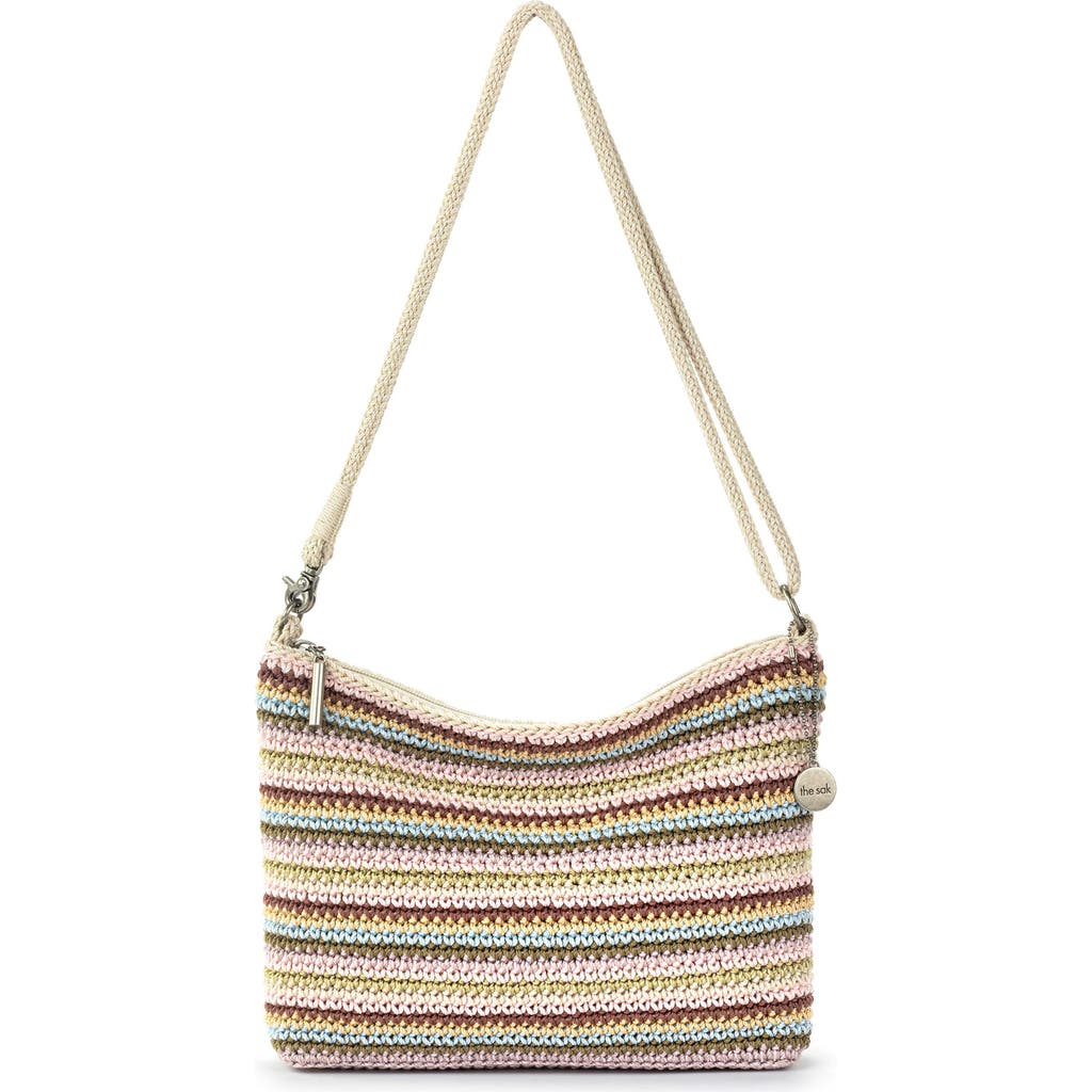 The Sak Lumi Covertible Crossbody Bag In Pink Multi Stripe