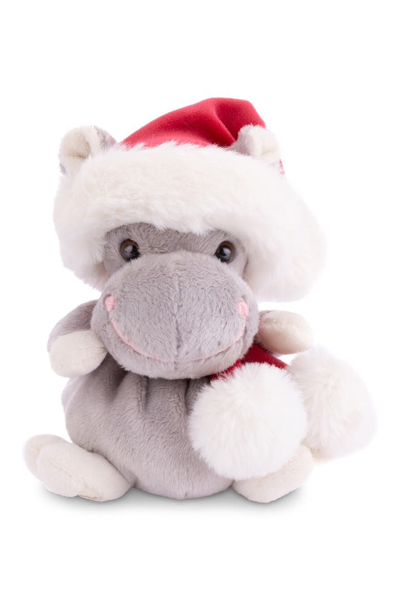 Kids' Baby Hippo Holiday Stuffed Animal, Main, color, NO COLOR