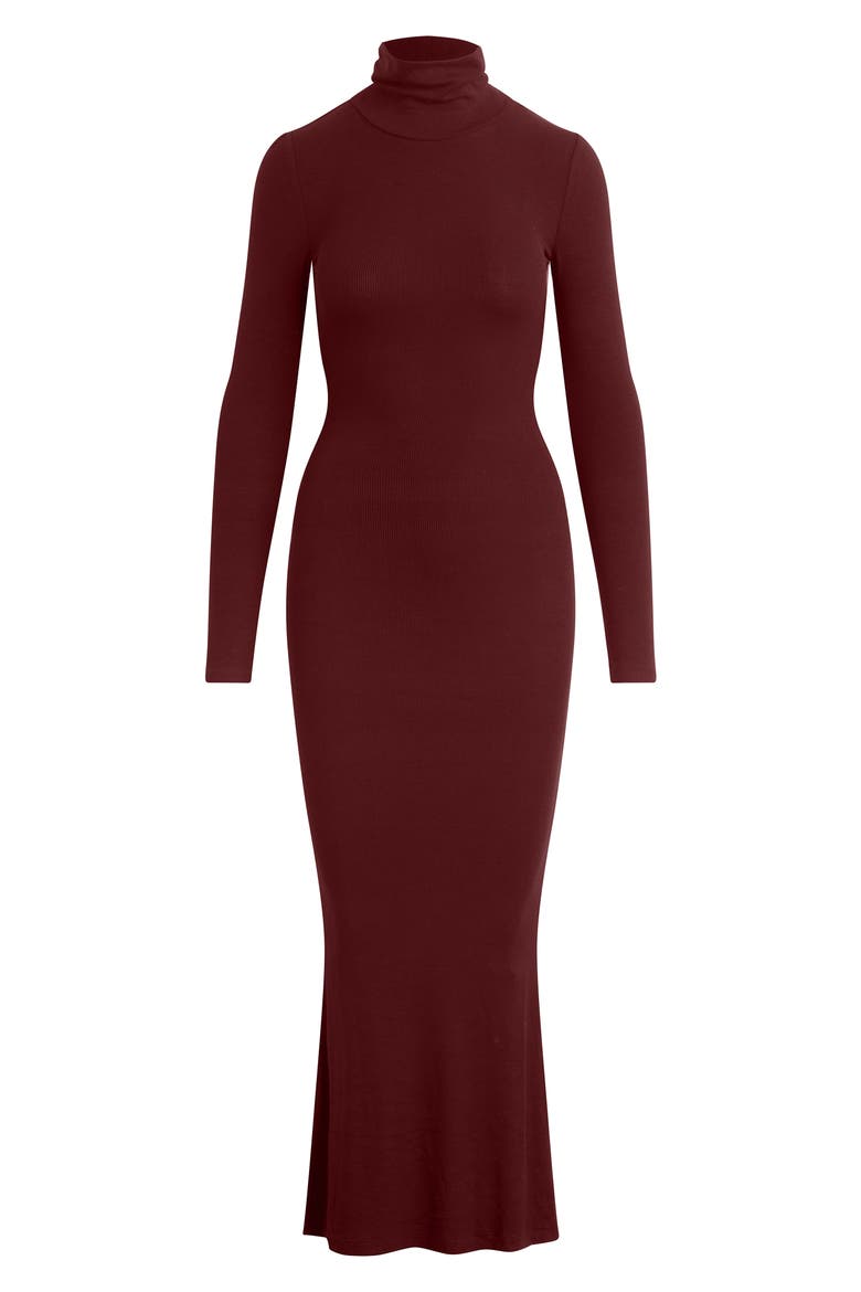 The Millie Long Sleeve Knit Dress, Alternate, color, VINO