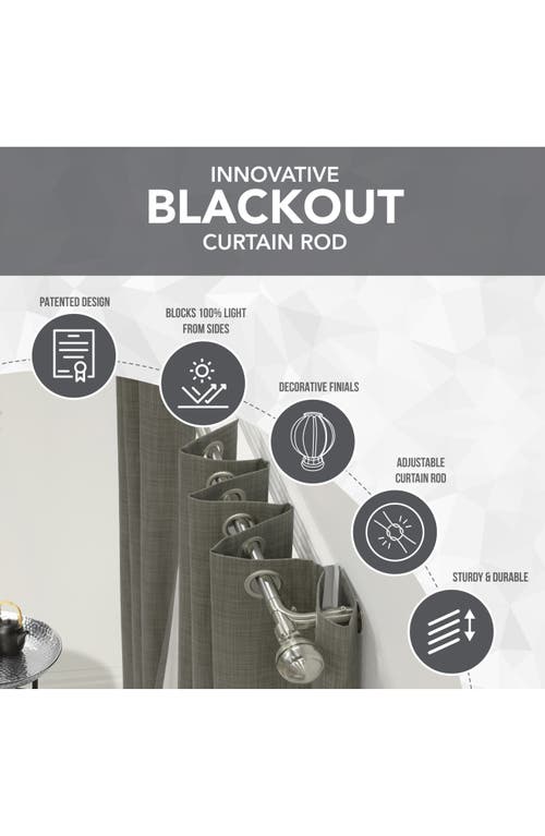 Outdoor Decor By Commonwealth Blackout Curtain Rod Set