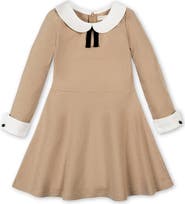 Hope & Henry Kids' French Look Ponte Dress with Bow