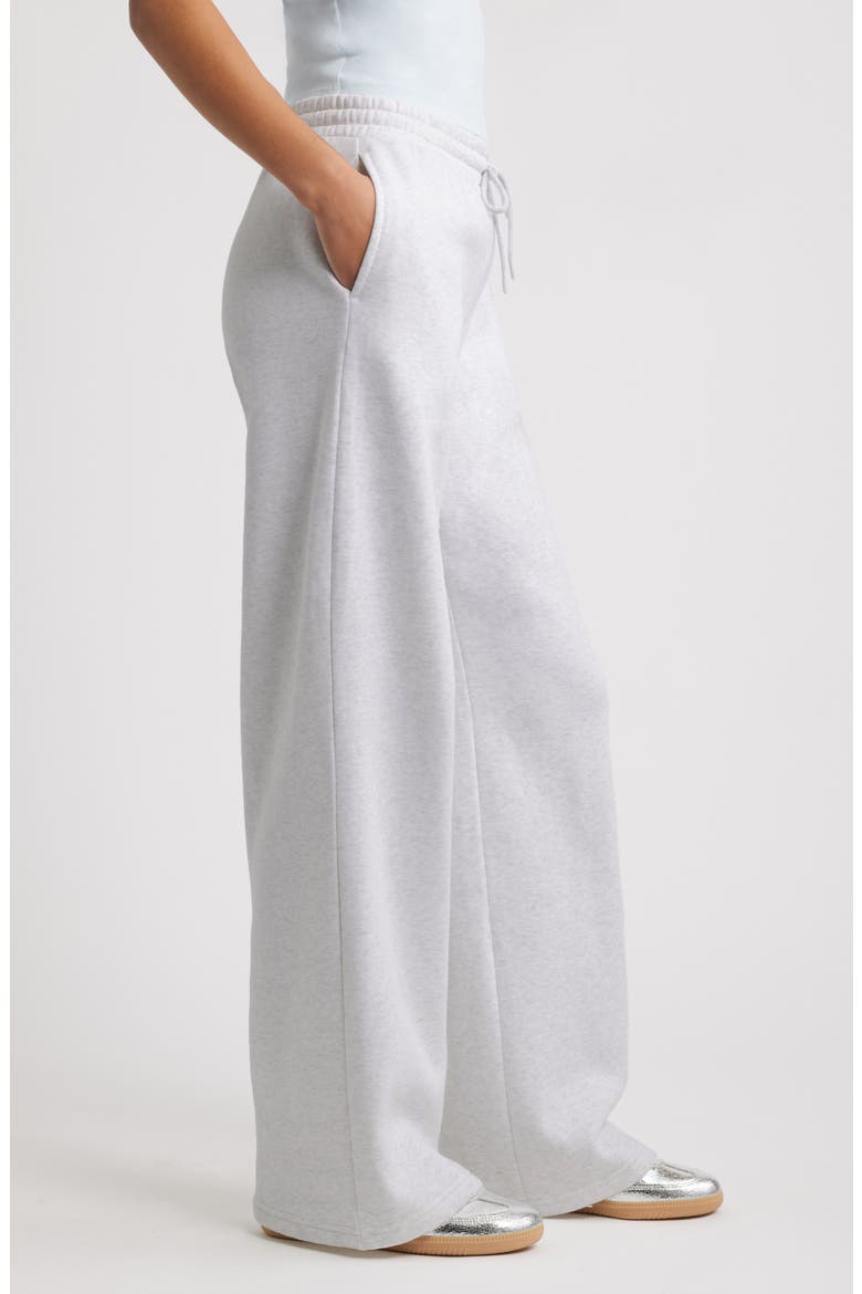 Baggy Wide Leg Sweatpants, Alternate, color, GREY FOG HEATHER